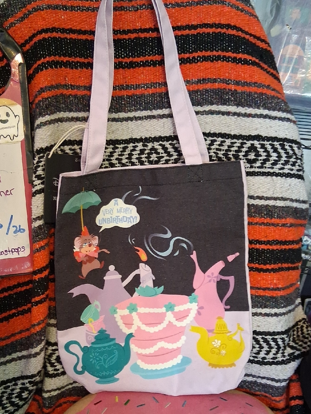 Loungefly Alice In Wonderland Canvas Tote Bag BAM Exclusive New With Tags Disney